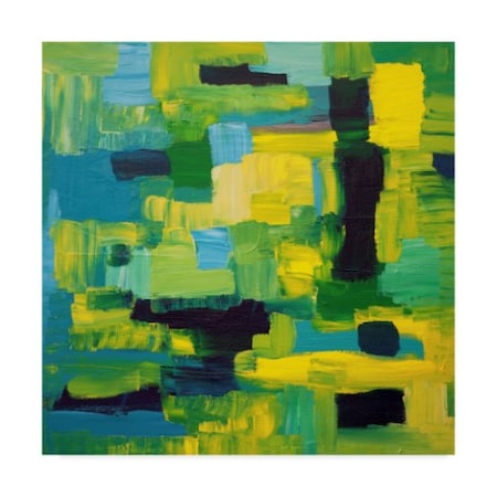 Hilary Winfield 'Cubic Abstract' Canvas Art,18x18